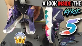 Sole Brothers CHOP SHOP Taking a Look INSIDE the SOLE of the Nike Kyrie 5 [upl. by Bertle]