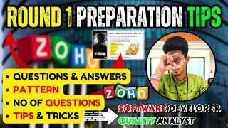 Zoho latest Round 1 questions  Zoho level 1 Questions for Software developer amp Quality Analyst [upl. by Eeb341]