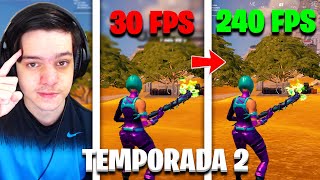 COMO AUMENTAR FPS E REDUZIR INPUTLAG NO FORTNITE TEMPORADA 2 [upl. by Beesley]