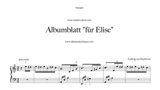 Albumblatt quotFür Elisequot [upl. by Mccreery]