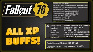 All XP Buffs 2024  Fallout 76 [upl. by Harriott]