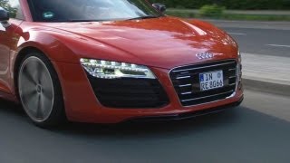 ► NEW 2014 Audi R8 etron on the Road [upl. by Sirromad231]