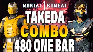 Mortal Kombat 1 Takeda Combos  MK1 Takeda Combo Tutorial [upl. by Dorrie687]