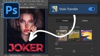 Create Text Styles with Neural Filters Photoshop Tips [upl. by Adav]