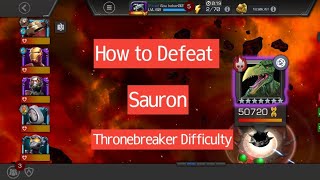 How to defeat Sauron Thronebreaker cavalier Difficulty please subscribe [upl. by Jago413]