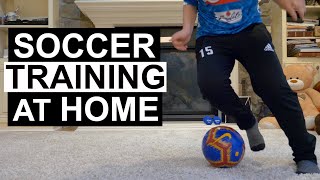 The Ultimate Indoor Soccer Workout  Soccer training for kids at home [upl. by Ylurt]