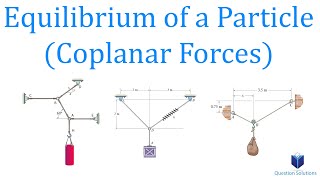 Equilibrium of a Particle 2D xy plane forces  Mechanics Statics  Learn to solve any question [upl. by Clancy]