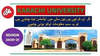 University of Karachi Admission Details 202021MorningEvening Program Bachelors Fee Structure [upl. by Divod805]