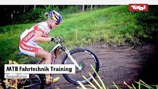 MTB Fahrtechnik Training 4 Mountainbike Bergauffahren Tutorial [upl. by Lowson]