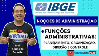 Funções Administrativas Planejamento Organização Direção e Controle [upl. by Bissell715]