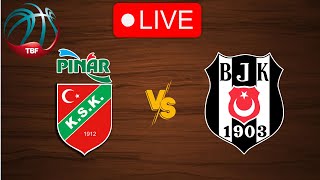 🔴 Live Pinar Karsiyaka vs Besiktas  Live Play By Play Scoreboard [upl. by Aiotal]