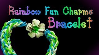 How to attach charms to Rainbow Loom Bracelets [upl. by Jonme521]