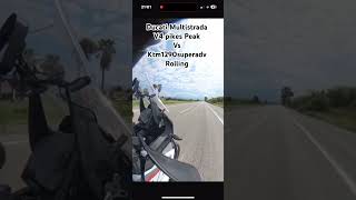 Multistrada V4 Pikes Peak vs Ktm 1290 super adventure rolling ducati multistradav4 dragrace [upl. by Nylime]