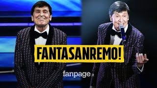 Sanremo 2022 Gianni Morandi torna in gara con quotApri tutte le portequot e urla quotFantasanremoquot [upl. by Malachi]