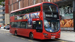 London Buses  Route 125  Winchmore Hill to Colindale Station [upl. by Gore996]