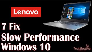 Lenovo Laptop Slow Performance Windows 10  7 Fix How To [upl. by Narhet326]