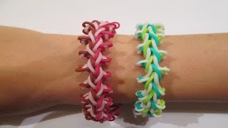 Rainbow Loom Spiky Vine Bracelet Original Design [upl. by Chenee]