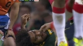 Sam Burgess high shot on Thaiday [upl. by Ecaidnac]