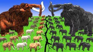 Prehistoric Mammals vs Shadow Itself Elephant Size Comparison Mammoth Mastodon Vs Elephant Mammoth [upl. by Art]