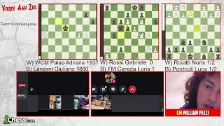 Vijgev Aan Zee 🇮🇹  Round 3  AdrianaPalao Shivaita StarmanChess [upl. by Hamal]