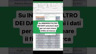 Come creare una tabella con filtri avanzati  Excel Tutorial [upl. by Gavan]