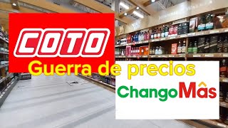 Precios de Alimentos COTO vs CHANGOMAS🤯🛒🥊 [upl. by Eixel707]