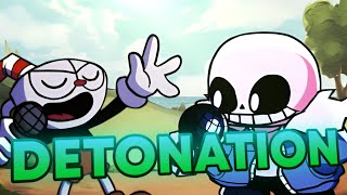 Detonation｜FNF Detonator but Cuphead and Sans Sing it｜Funkin Aside [upl. by Edmonda]