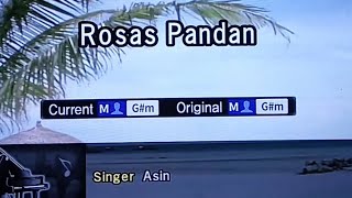 ROSAS PANDAN Asin 🎵Karaoke Version🎵 [upl. by Nomaj129]