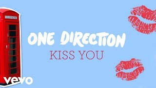 One Direction  Kiss You Lyric Video [upl. by Joyann410]