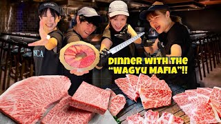 Japanese A5 Wagyu Beef BBQ on Custom 3000 GRILL with the “WAGYU MAFIA” in Tokyo Japan [upl. by Boj]