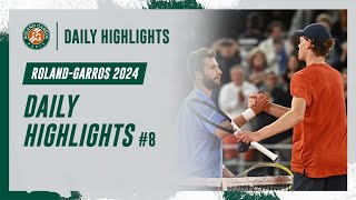 Daily Highlights 8  RolandGarros 2024 [upl. by Leidba358]