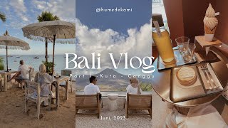 BALI VLOG 1  Cafe Canggu  Itsumo amp Baked Tukies Ice Cream Sunset di Pantai Kuta [upl. by Eelrak]