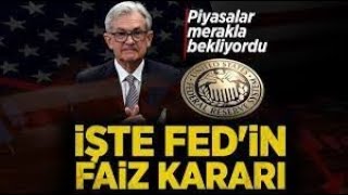 FED FAİZ KARARI BELLİ OLDU  BİTCOİN SON DURUM ANALİZ [upl. by Ethelred842]