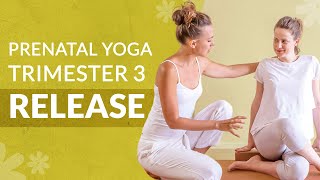 Prenatal Yoga Third Trimester  20 Min Stretch amp Strengthen [upl. by Kcirad726]