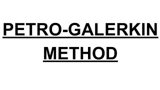 PetroGalerkin Method  FEA [upl. by Adeys]