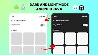 Dark amp Light Mode  Android Theme  Android Studio Java [upl. by Lrem]