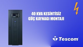 40 KVA Kesintisiz Güç Kaynağı Ups Montajı  Akü Bağlantısı Ortak Uç  Gerze Yenikent Tüneli [upl. by Tadeo]