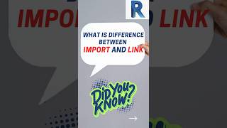 Import vs Linking a file in Revit shorts [upl. by Yesrej]