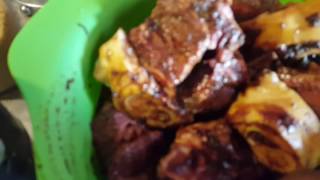 How to 🇬🇾 Preparing your pepper pot meat🇬🇾 [upl. by Katrinka]