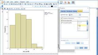 SPSS Diagrams  Histogram via Legacy dialogs [upl. by Majka2]