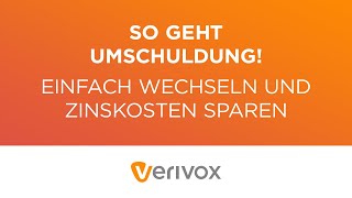 VERIVOX  Umschuldung in 3 Schritten Alles was Sie wissen müssen Veri easy Verivox [upl. by Razaile17]