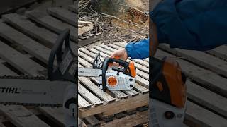 Stihl MS194T Chainsaw First Start amp Cut [upl. by Nelac]