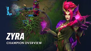 Zyra Champion Overview  Gameplay  League of Legends Wild Rift [upl. by Ruggiero]