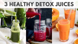 4 Healthy Juices for Weight Loss amp Detoxification  Easy Juice Recipes [upl. by Falda]