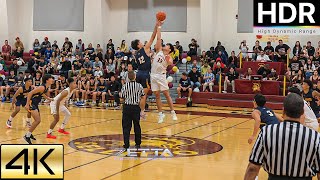 Maryknoll vs Punahou  ILH D1  Hawaii High School Basketball  4K HDR basketball 4khdr [upl. by Blunk]