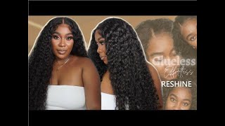 🔥 🔥172 Get the Best Glueless PRE CUT LACE NO GLUE NEEDED Wig Reshine Hair X Tropic Touches [upl. by Keiryt253]