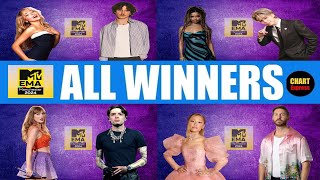 EMAs 2024  ALL WINNERS  2024 MTV European Music Awards  ChartExpress [upl. by Fernandez]