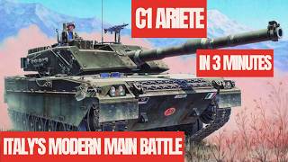 C1 Ariete Italys Modern Main Battle IN 3 MINUTES [upl. by Notserc]