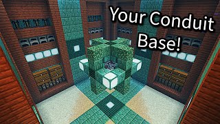 How To Build A Conduit Base In Minecraft [upl. by Lorianne]