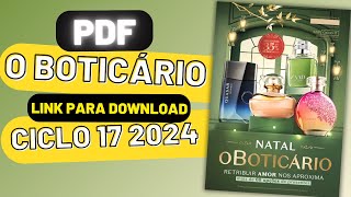 PDF Revista o Boticário Ciclo 17 2024 [upl. by Tezile]